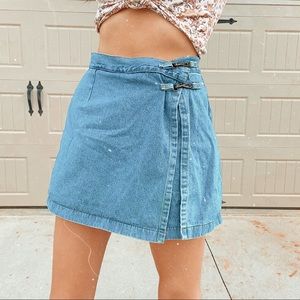 Vintage jean skort